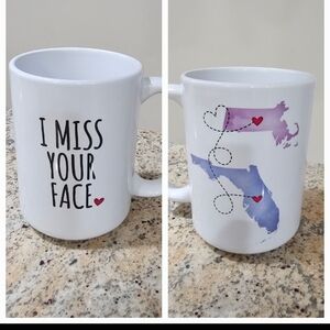 Mug Florida and Massachusetts always connected  "I MISS YOUR FACE"